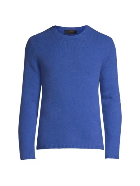 Кашемировый свитер с круглым вырезом Vince, синий