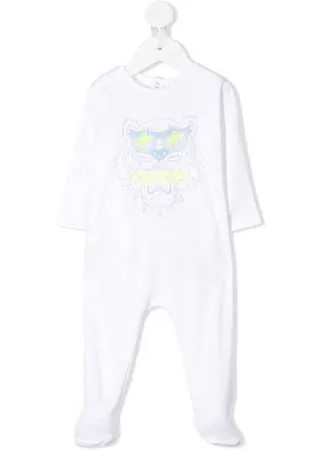 Kenzo Kids комбинезон с принтом Tiger