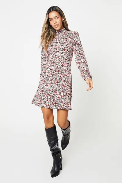Мини-платье с присборенными манжетами Dorothy Perkins, мультиколор