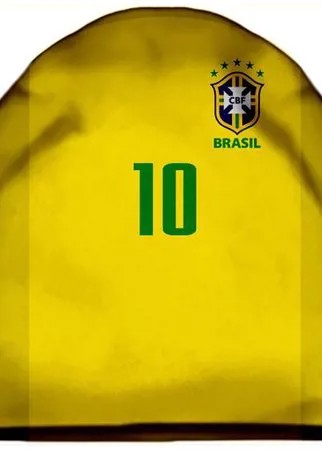 Шапка мужская футбол, ЧМ 2018, форма Неймар, Бразилия (Neyamar, Brasilia)
