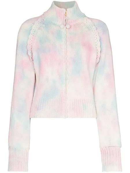 LoveShackFancy кардиган Florrie с принтом тай-дай