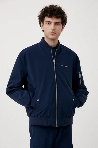 Бомбер мужской Finn Flare FAB21024 синий 3XL