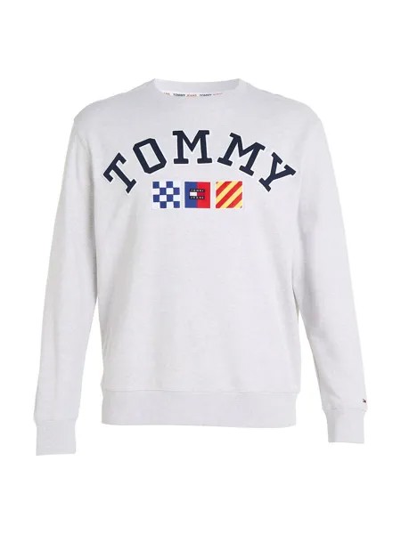 Толстовка Tommy Jeans Plus, пестрый серый