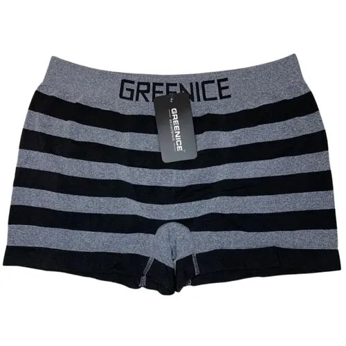 Трусы GREENICE, размер M/L, черный/серый
