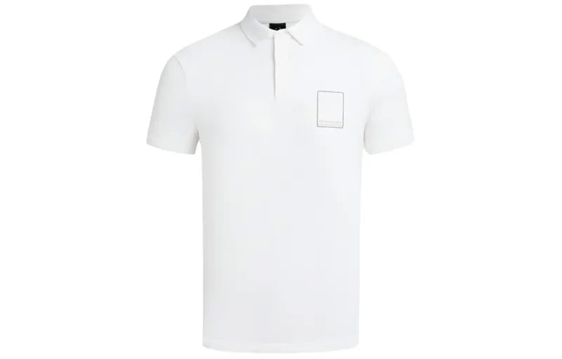 Рубашка поло мужская Off White Armani Exchange, кремовый
