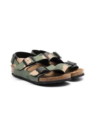 Birkenstock Kids сандалии Arizona с камуфляжным принтом