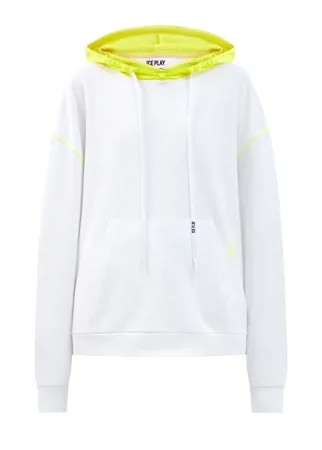 Хлопковое худи с капюшоном в стиле colorblock