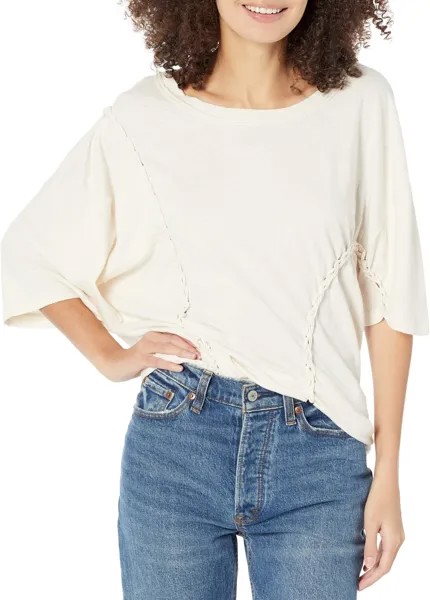 Футболка Free People Moonlit Midi, цвет Almond Milk
