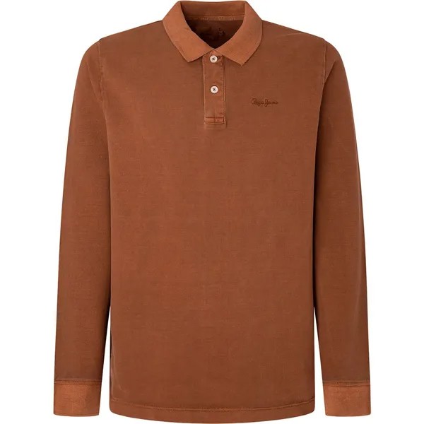 Поло с длинным рукавом Pepe Jeans Oliver Gd L/S, коричневый