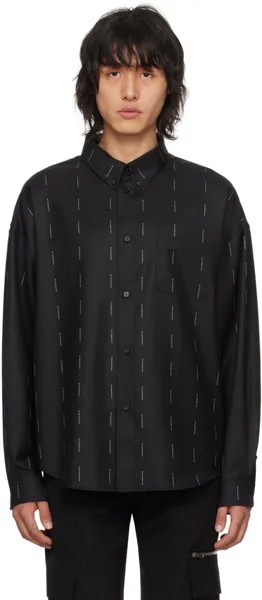 Черная жаккардовая рубашка Givenchy