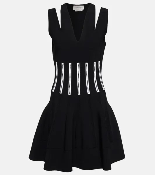 Мини-платье с вырезами ALEXANDER MCQUEEN, разноцветный