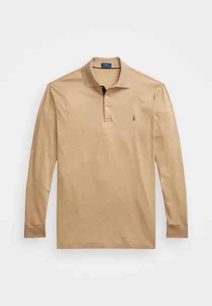 Поло с длинным рукавом Ralph Lauren Big & Tall, песочный