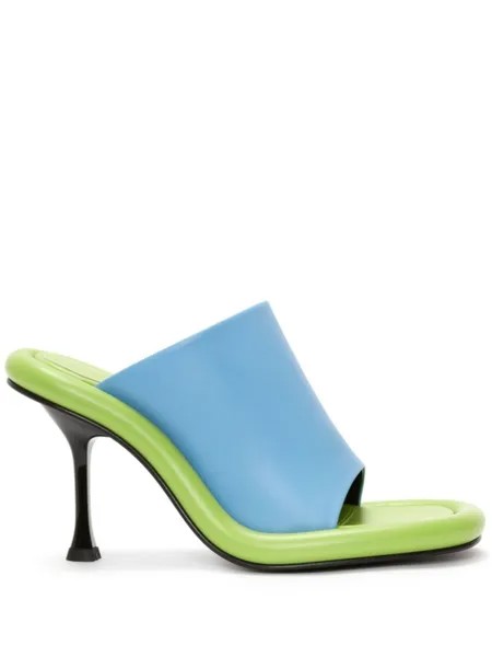 JW Anderson мюли Bumper-Tube на высоком каблуке, синий
