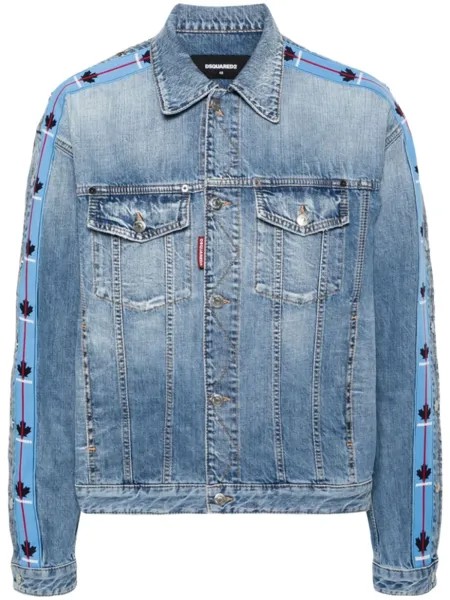 Dsquared2 джинсовая куртка Dan с логотипом, синий