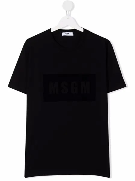 MSGM Kids футболка с логотипом