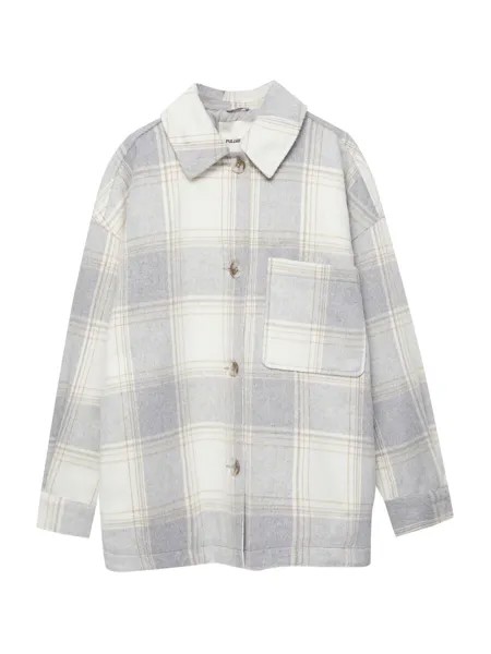 Межсезонная куртка Pull&Bear, пятнистый серый