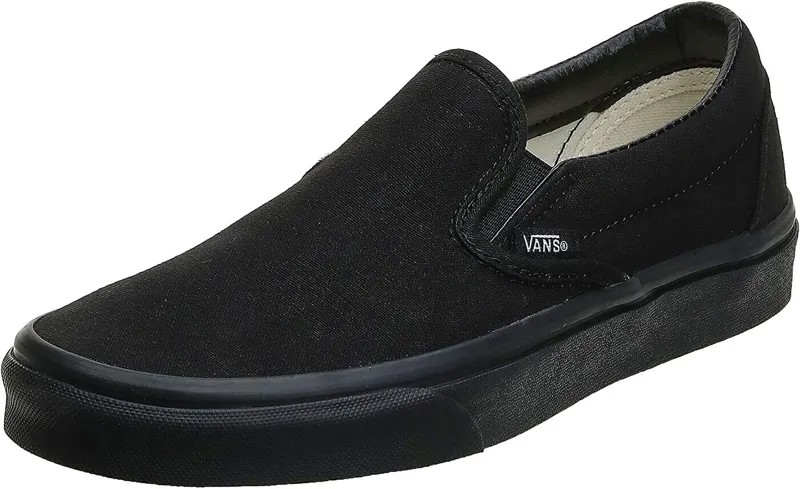 Vans Classic Slip On All Черные кроссовки унисекс Холщовая обувь Новинка