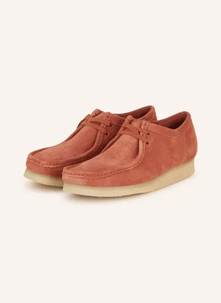 Ботинки wallabee дезерты Clarks Originals, красный