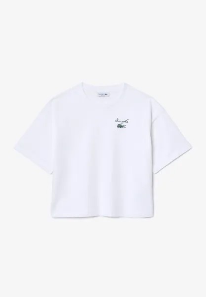 Базовая футболка Lacoste, слоновая кость