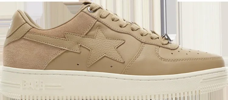 Кроссовки Bapesta Low Suede Heel - Beige, коричневый