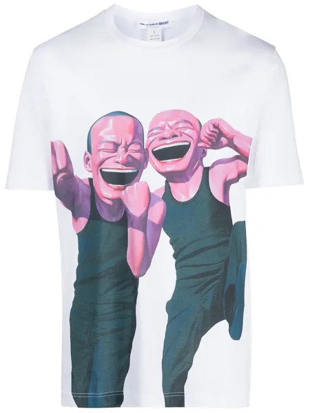 Comme Des Garçons Shirt футболка с круглым вырезом и графичным принтом