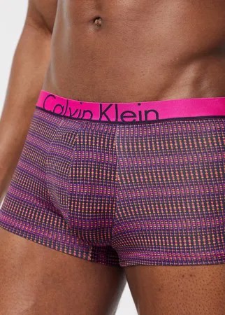 Красные боксеры-брифы с заниженной талией и принтом Calvin Klein-Красный