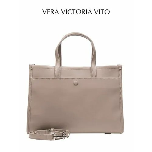 Сумка шоппер Vera Victoria Vito, серый, бежевый