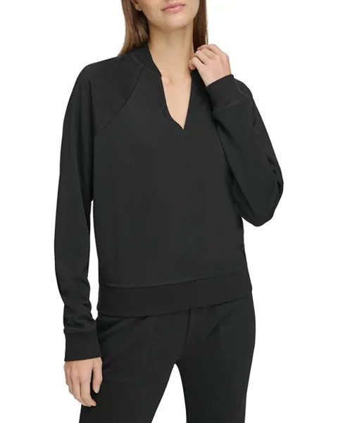 Свитер реглан с V-образным вырезом Marc New York, цвет Black