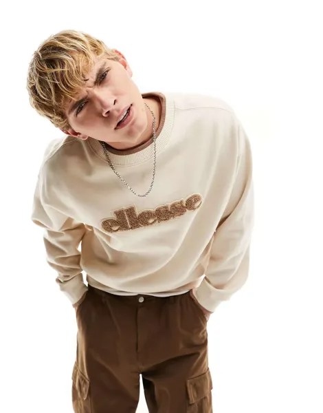Свитшот ellesse Regno кремового цвета