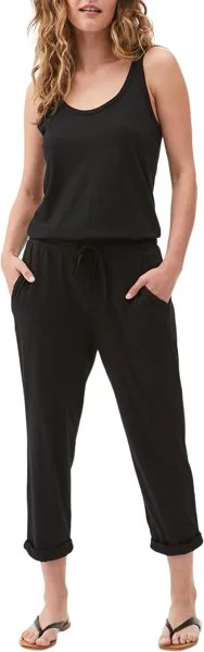 Комбинезон Michael Stars Theo Cotton Modal Tank Jumpsuit, черный