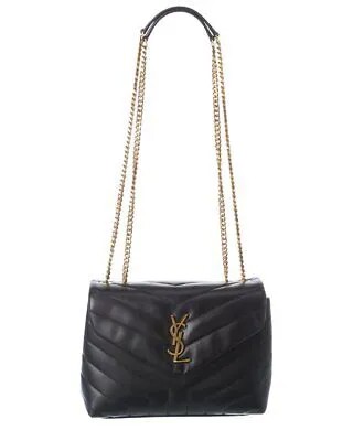 Маленькая женская кожаная сумка через плечо Saint Laurent Loulou Matelass Y