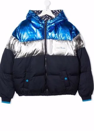The Marc Jacobs Kids двусторонний пуховик с логотипом