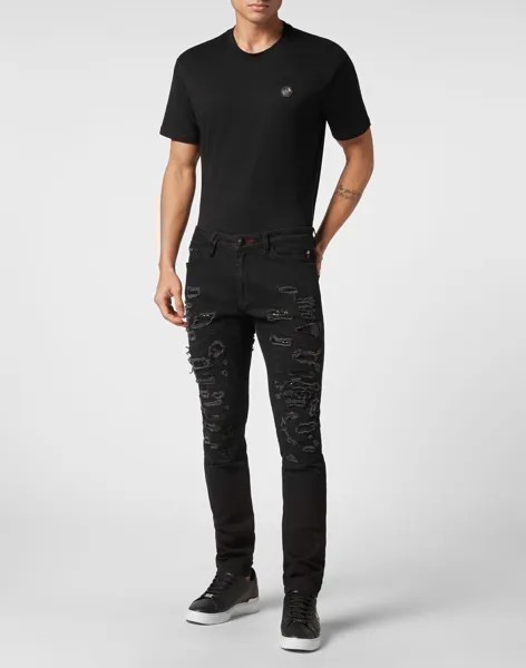 Джинсовые брюки приталенного кроя Philipp Plein, цвет Summer Night