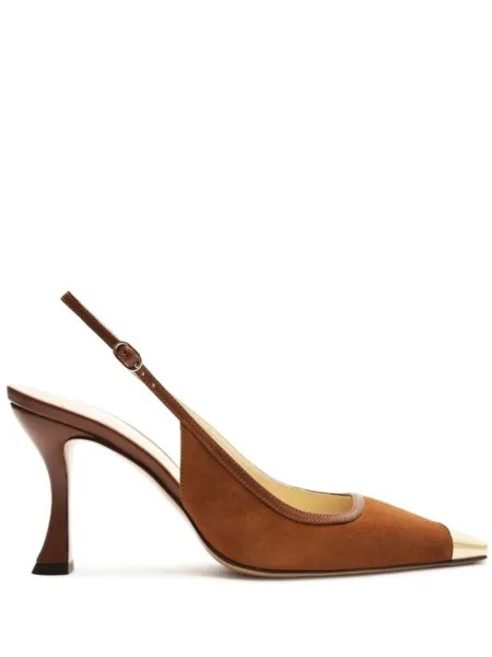 Alexandre Birman туфли Olivia 85 с ремешком на пятке, коричневый
