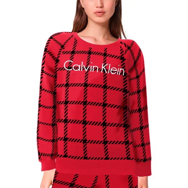 Ночная рубашка Calvin Klein Long Sleeve Nightshirt Pyjama, красный