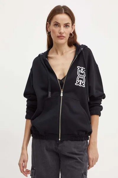 Хлопковая толстовка Pinko, черный