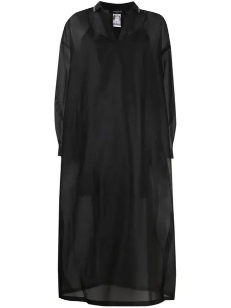 Fabiana Filippi silk-blend midi dress, черный