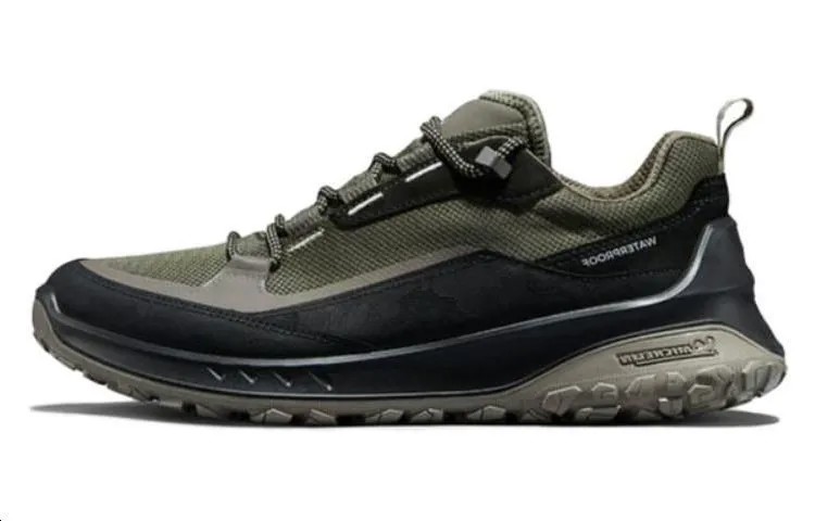 Кроссовки ecco Otto Series Lifestyle Shoes Men Low-top Green, черный/хаки