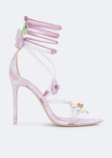 Сандалии SOPHIA WEBSTER x LoveShackFancy Wildflower sandals, розовый