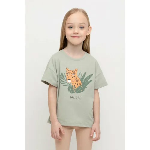 Футболка crockid К 302349/шалфей, размер 64/128, шалфей