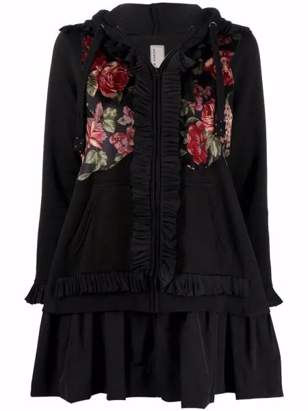 Antonio Marras худи с оборками и цветочным узором