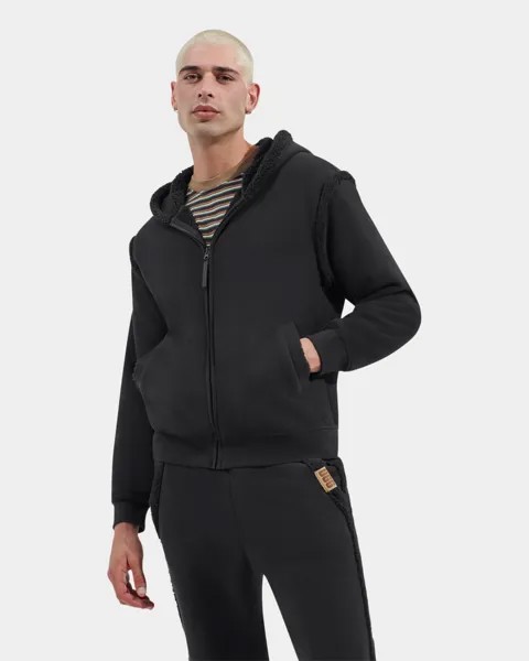 Толстовка Evren Bonded Fleece Zip Up UGG, черный