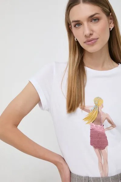 Футболка из хлопка Marella, белый