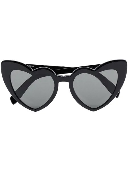 Saint Laurent Eyewear солнцезащитные очки Loulou с оправой в форме сердца