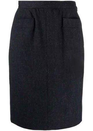 Yves Saint Laurent Pre-Owned прямая юбка 1980-х годов с завышенной талией