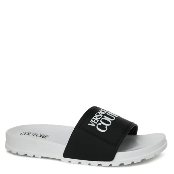 Шлепанцы мужские Versace Jeans Couture 74YA3SQ2 черные 41 EU