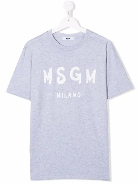 MSGM Kids футболка с логотипом