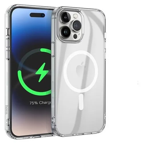 Чехол HOCO для iPhone 14 Plus, Magnetic, прозрачный