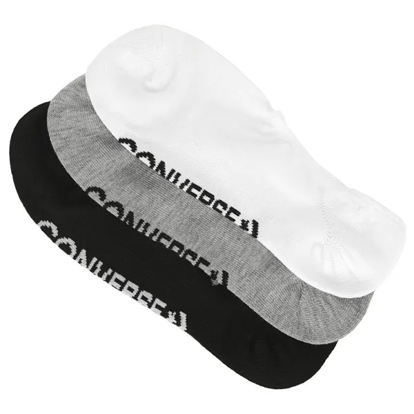 Набор из 3 женских ультранизких носков Converse, белый