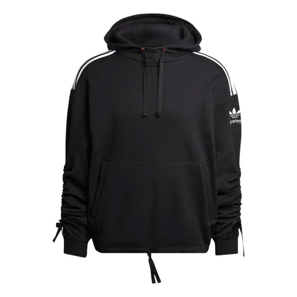 Толстовка adidas originals Parley Hoodie 'Black White', черный